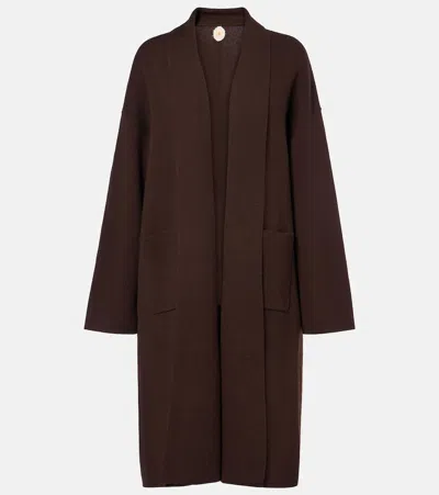 Jardin Des Orangers Wool And Cashmere Cardigan In Brown