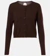 Jardin Des Orangers Wool And Cashmere Cardigan In Brown