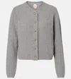 Jardin Des Orangers Wool And Cashmere Cardigan In Gray