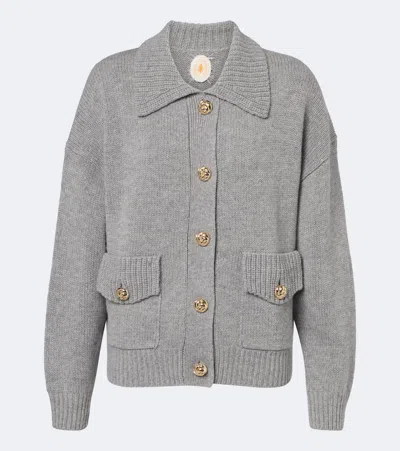 Jardin Des Orangers Wool And Cashmere Cardigan In Gray