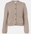 Jardin Des Orangers Wool And Cashmere Cardigan In Nude