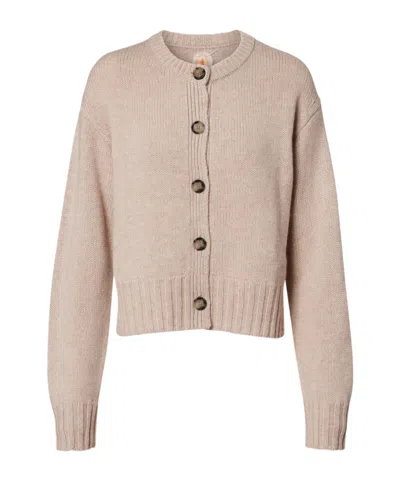 Jardin Des Orangers Wool And Cashmere Cardigan In Neutral