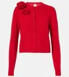 Jardin Des Orangers Wool And Cashmere Cardigan In Red