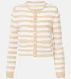 Jardin Des Orangers Wool And Cashmere Cardigan In White