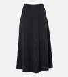 Jardin Des Orangers Wool And Cashmere Midi Skirt In Gray