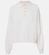 Jardin Des Orangers Wool And Cashmere Polo Sweater In White
