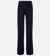 Jardin Des Orangers Wool And Cashmere Straight Pants In Black