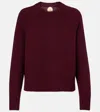 Jardin Des Orangers Wool And Cashmere Sweater In Red