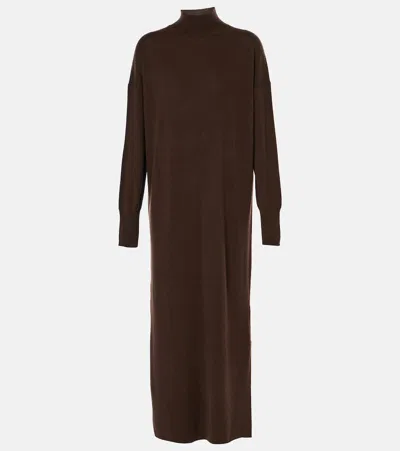 Jardin Des Orangers Wool And Cashmere Jumper Dress In Brown