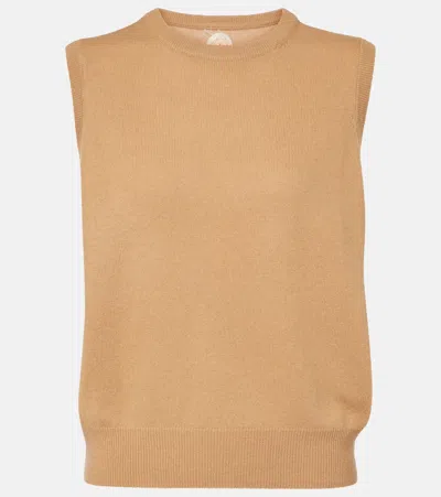 Jardin Des Orangers Wool And Cashmere Sweater Vest In Beige