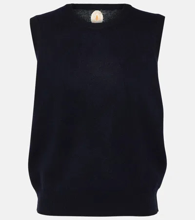 Jardin Des Orangers Wool And Cashmere Sweater Vest In Blue