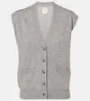 Jardin Des Orangers Wool And Cashmere Sweater Vest In Grey