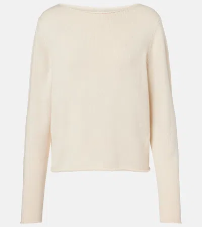 Jardin Des Orangers Wool And Cashmere Sweater In White