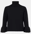 Jardin Des Orangers Wool And Cashmere Turtleneck Sweater In Black
