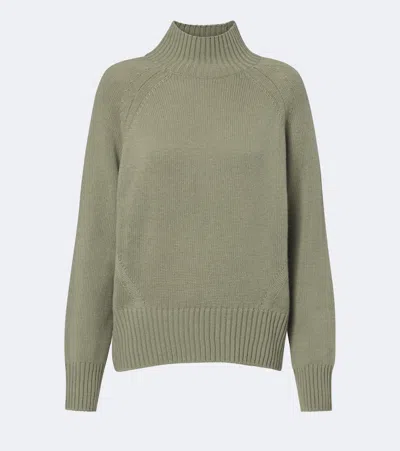 Jardin Des Orangers Wool And Cashmere Turtleneck Sweater In Green