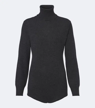 Jardin Des Orangers Wool And Cashmere Turtleneck Sweater In Gray