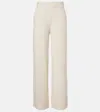 Jardin Des Orangers Wool And Cashmere Wide-leg Pants In White