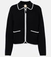 Jardin Des Orangers Wool And Cashmere Zip-up Sweater In Black