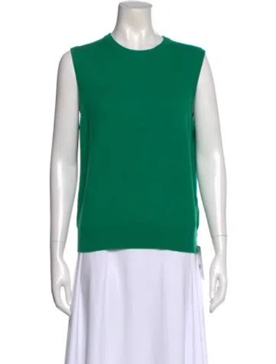 Pre-owned Jardin Des Orangers Wool Crew Neck Sweater In Green