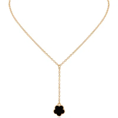 Jardin Enamel Clover Pendant Y-necklace In Multi
