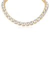 Jardin Extra Large Glam Tennis Necklace In Gold