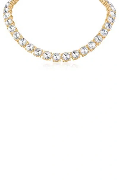 Jardin Extra Large Glam Tennis Necklace (nordstrom Exclusive) In Clear/ Gold