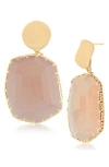 Jardin Faceted Glass Drop Earrings In Multi