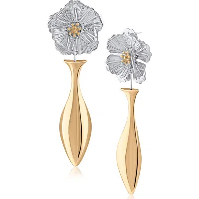 Jardin Floral Drop Earrings In Multi