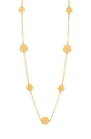 Jardin Flower Station Chain Necklace In Gold
