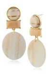 Jardin Geometric Boho Statement Earrings In Gold