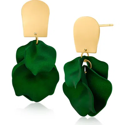 Jardin Ginkgo Leaf Flutter Drop Earrings In Multi