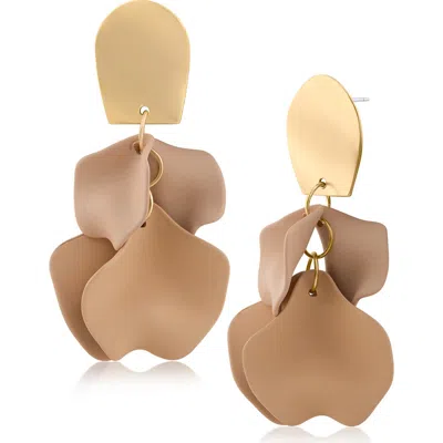 Jardin Ginkgo Leaf Flutter Drop Earrings In Multi