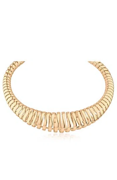 Jardin Graduated Coil Statement Necklace In Gold
