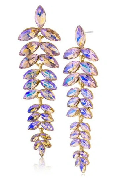 Jardin Marquise Drop Earrings In Gold