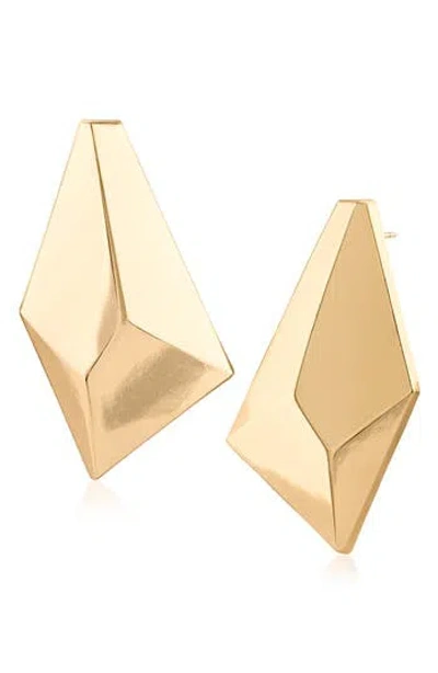 Jardin Museum Ridge Stud Earrings In Gold