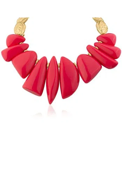 Jardin Mutishape Nugget Collar Necklace In Multi