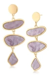 Jardin Pebble Drop Earrings In Gold