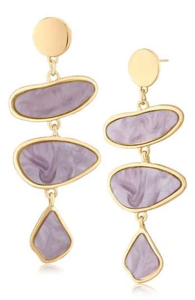 Jardin Pebble Drop Earrings In Gold