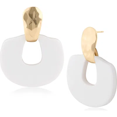 Jardin Resin Knocker Earrings In Multi