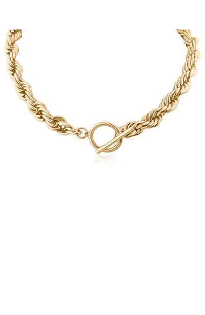 Jardin Rope Chain Collar Necklace In Gold