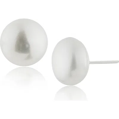 Jardin Sterling Silver Cultured Freshwater Pearl Stud Earrings In Multi
