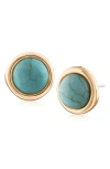 Jardin Turquoise Stud Earrings In Multi