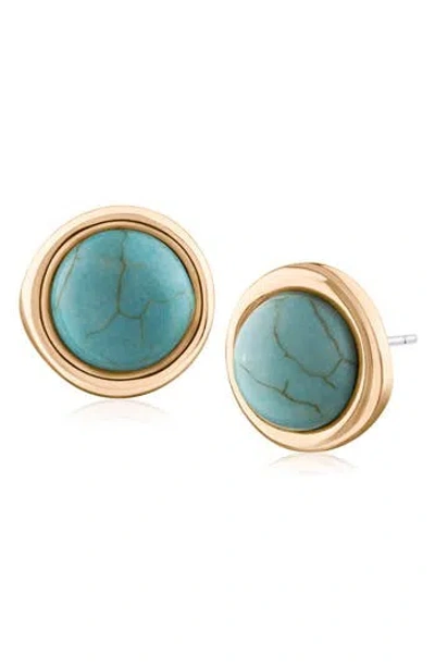 Jardin Turquoise Stud Earrings In Multi