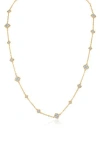 Jardin Two-tone Filigree Station Chain Necklace In Gold