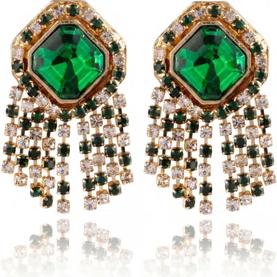 Jardin Vintage Fringe Drop Earrings In Gold