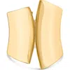 Jardin Wide Hinged Asymmetric Cuff Bracelet In Gold