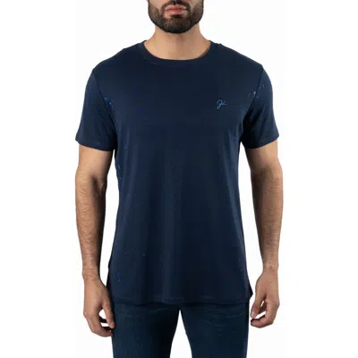 Jared Lang Cotton Crewneck T-shirt In Blue