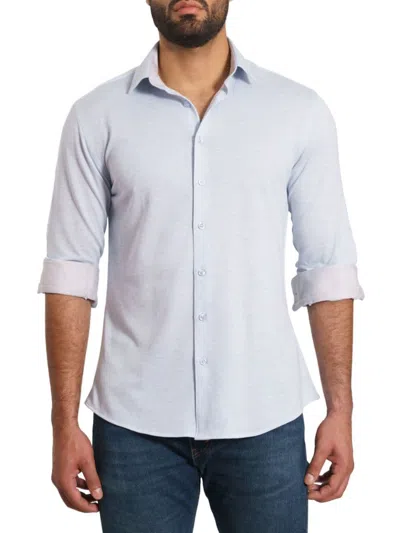 Jared Lang Men's Long Sleeve Shirt In Blue