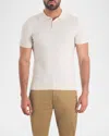 Jared Lang Pima Cotton Polo Sweater In White