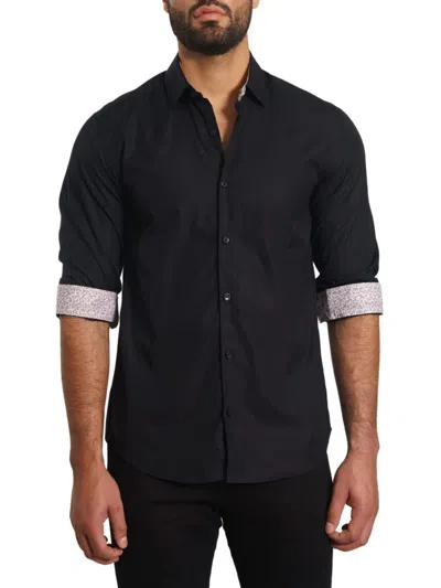 Jared Lang Men's Pima Cotton Shirt In Black